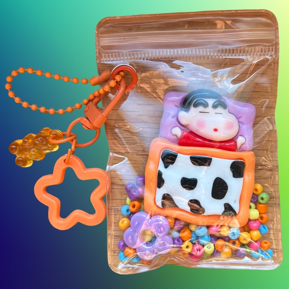 Colorful Beaded Keychain featuring Shin-chan - Manga/Anime Character - Picture 5 of 5